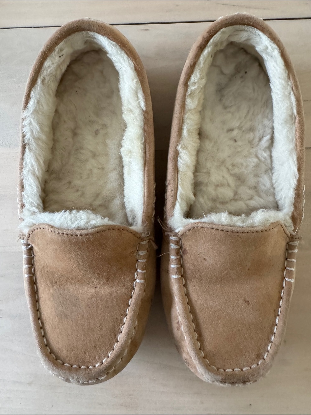 UGG Chestnut Suede Shearling-Lined Women's Slippers